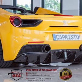 Ốp cản sau carbon Ferrari 488 - Rear Diffuser carbon  