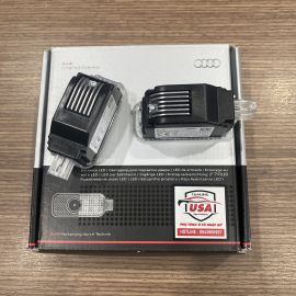 Đèn led logo Audi chiếu cửa  