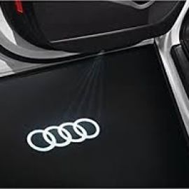 Đèn led logo Audi chiếu cửa  